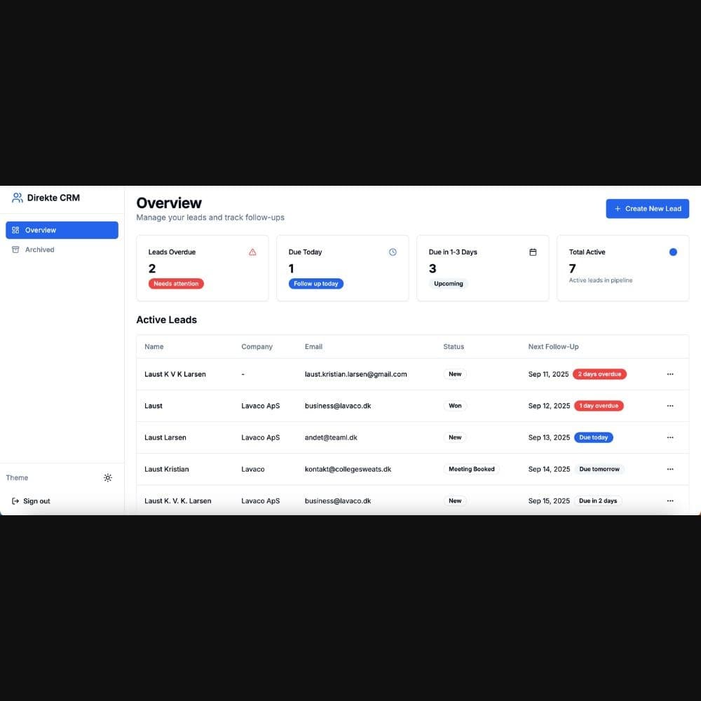 Direkte CRM